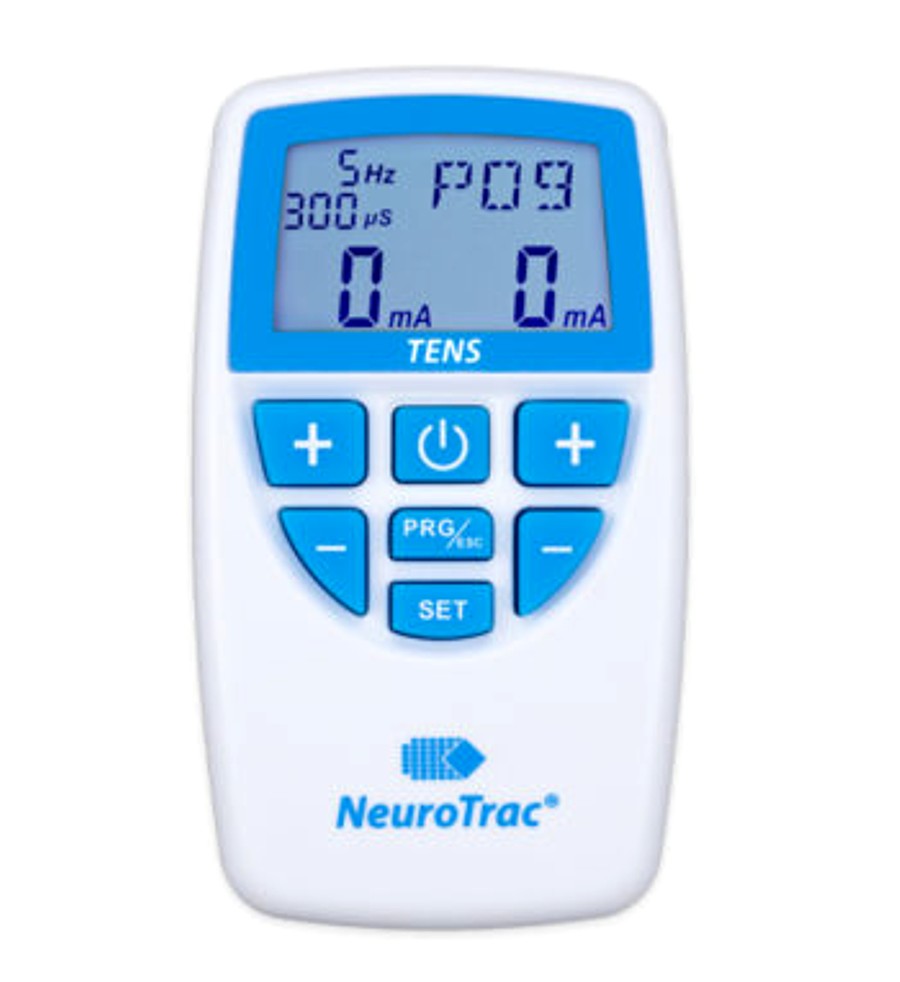 Front view of Neuro Trac Tens which has 5 control bttons.